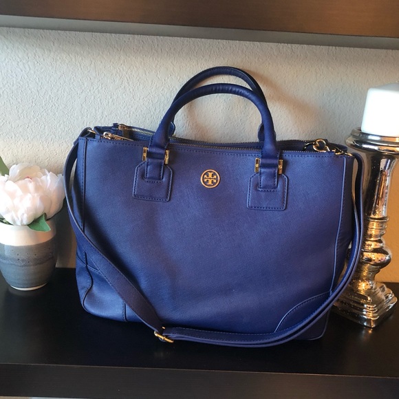 GUC Tory Burch Robinson Luggage Double-Zip Tote - Picture 1 of 11